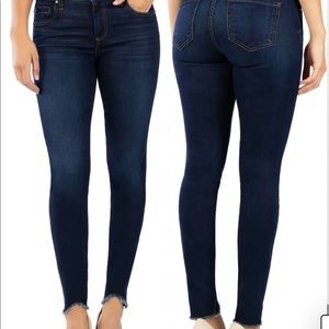 Kit from the Kloth, Donna curved hem skinny jeans.